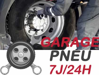 Réparation pneus poids lourds